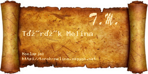 Török Melina névjegykártya