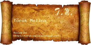 Török Melina névjegykártya